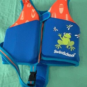 Kids Swim Vest - Blue and Orange
